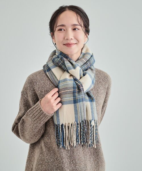 セール】やっぱりこれが使える 柄アソートチェックストール（ストール