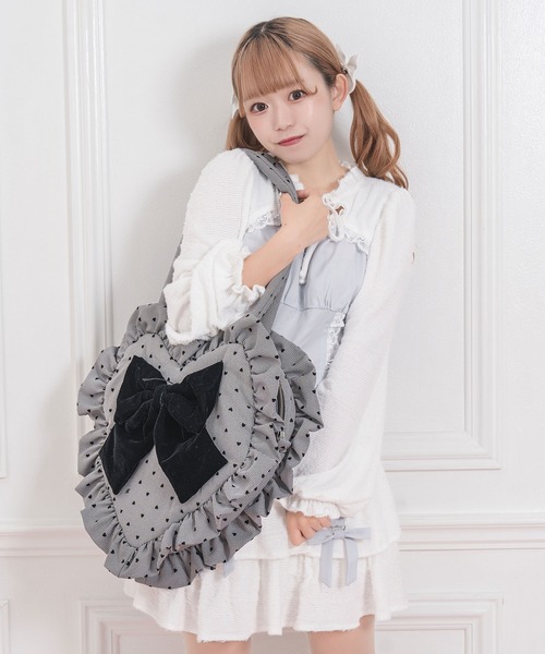 Honey Cinnamon（ハニーシナモン）の「ビッグリボンハートトートバッグ