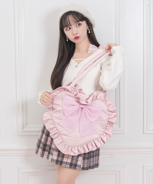 Honey Cinnamon（ハニーシナモン）の「ビッグリボンハートトートバッグ