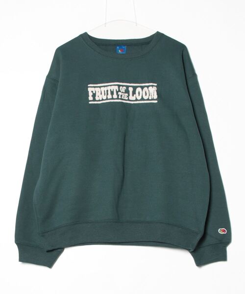 FRUIT OF THE LOOM(フルーツオブザルーム)の「【FRUIT OF THE LOOM/フルーツオブザルーム】FTL×PEANUTSワッペン甘編み裏毛スエット(スウェット・メンズ・グリーン/マスタード/ブラック・L/M)」の5枚目の写真