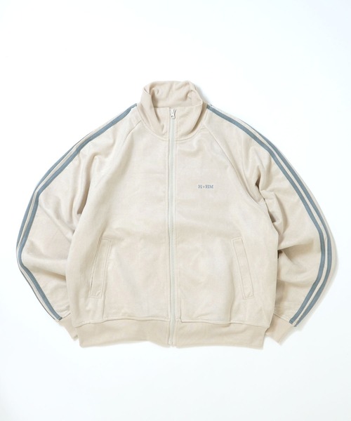 セール】faux suede track jacket/スウェードタッチ ワン