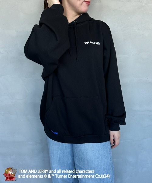 SEQUENZ（シークエンズ）の「【WEB限定】[SEQUENZ/シークエンズ] トムとジェリー FUNNY FUNNY バックプリントパーカー（パーカー・レディース・ライトグレー/オレンジ/ブラック・M/L/XL）」の18枚目の写真