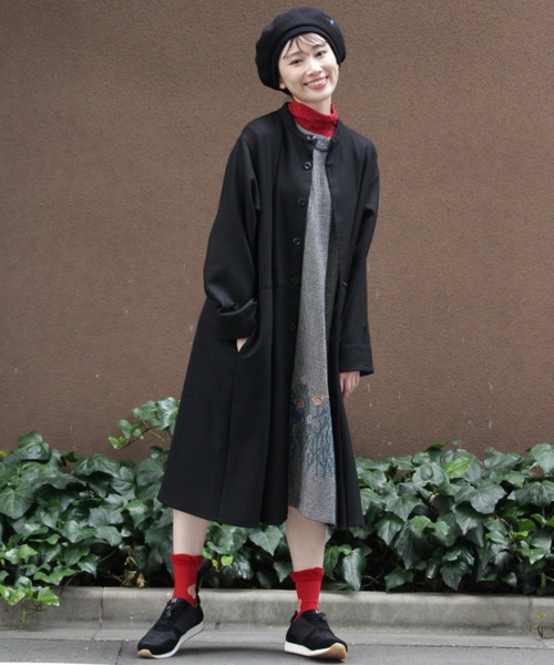 【セール】フラワーワンポイント刺繍バスクリブベレー帽（ハンチング/ベレー帽）｜SUPER HAKKA（スーパーハッカ）