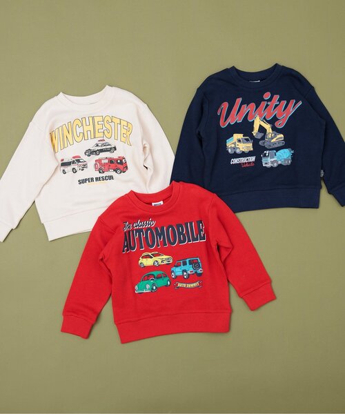 BREEZE(ブリーズ)の「【WEB限定】カラバリ グラフィックトレーナー(スウェット・キッズ・ブラウン/ピンク/グレー/サックスブルー/オフホワイト/ブラック/グリーン/レッド/イエロー/ネイビー/ライム・100/130/120/110/150/140/90)」の13枚目の写真
