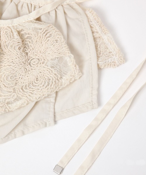 BAYFLOW（ベイフロー）の「[プラスワンで上級者コーデに]エンブロイダリーつけ衿（付け襟・レディース・ブラック/アイボリー・FREE）」の3枚目の写真