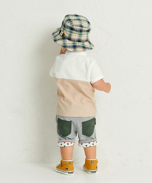 DOUBLE_B(ダブルビー)の「チェック柄ハット(ハット・キッズ・ネイビー・SS(46-48cm)/S(48-50cm)/M(50-52cm)/L(52-54cm)/LL(54-56cm))」の2枚目の写真