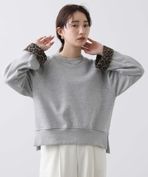 Ｎｕｍｐｈ袖レオパードスウェット