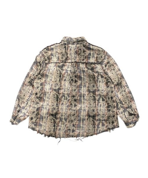XU（エックスユー）の「ストリートファッション XU エックスユー durty check shirts ダーティーチェックシャツ オンブレチェックシャツ 長袖シャツ 韓国ファッション 韓国ストリート グランジ（シャツ/ブラウス・メンズ・グレー・ONE SIZE）」の11枚目の写真