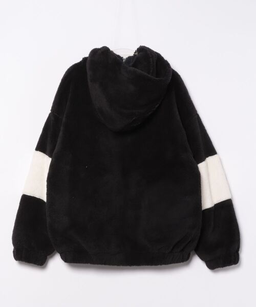 VIBGYOR(ヴィブジョー)の「シャギーZIPパーカー(CN)(ブルゾン・メンズ・ブラック/ベージュ/オフホワイト・FREE/LARGE/MEDIUM)」の5枚目の写真