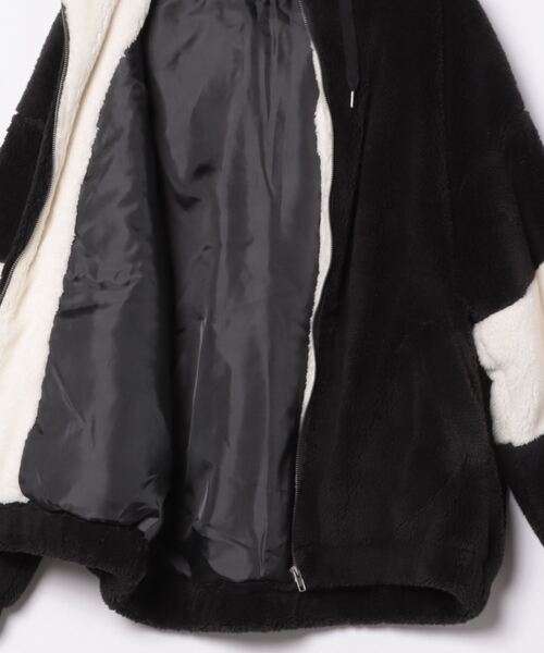 VIBGYOR(ヴィブジョー)の「シャギーZIPパーカー(CN)(ブルゾン・メンズ・ブラック/ベージュ/オフホワイト・FREE/LARGE/MEDIUM)」の6枚目の写真