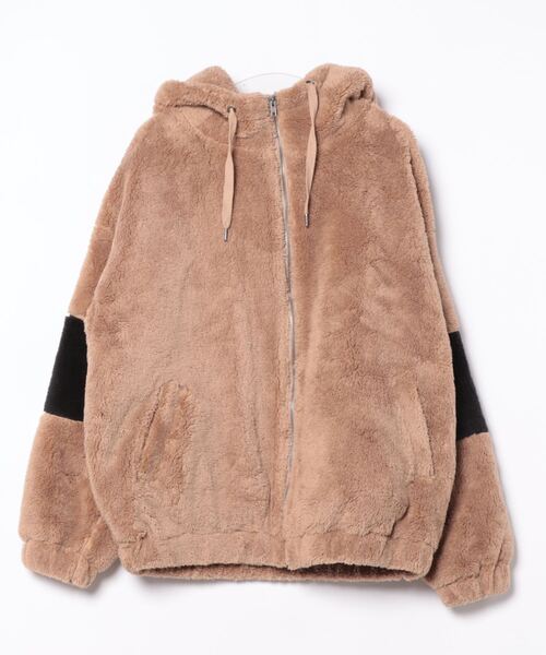 VIBGYOR(ヴィブジョー)の「シャギーZIPパーカー(CN)(ブルゾン・メンズ・ブラック/ベージュ/オフホワイト・FREE/LARGE/MEDIUM)」の14枚目の写真