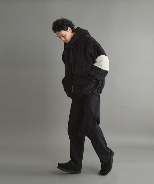 VIBGYOR(ヴィブジョー)の「シャギーZIPパーカー(CN)(ブルゾン・メンズ・ブラック/ベージュ/オフホワイト・FREE/LARGE/MEDIUM)」の11枚目の写真