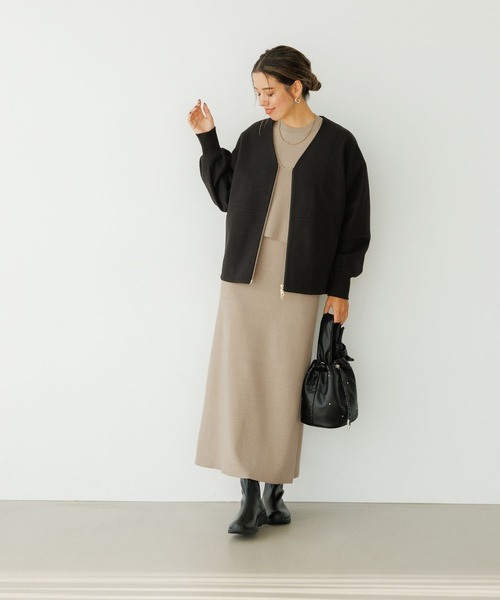 BAYFLOW（ベイフロー）の「２Pセットニットワンピース（ワンピース・レディース・エンジ/モカ/チャコールグレー・FREE）」の8枚目の写真