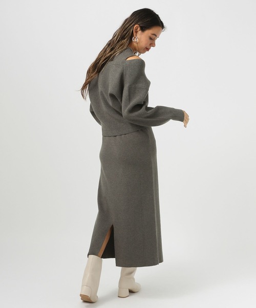 BAYFLOW（ベイフロー）の「２Pセットニットワンピース（ワンピース・レディース・エンジ/モカ/チャコールグレー・FREE）」の10枚目の写真