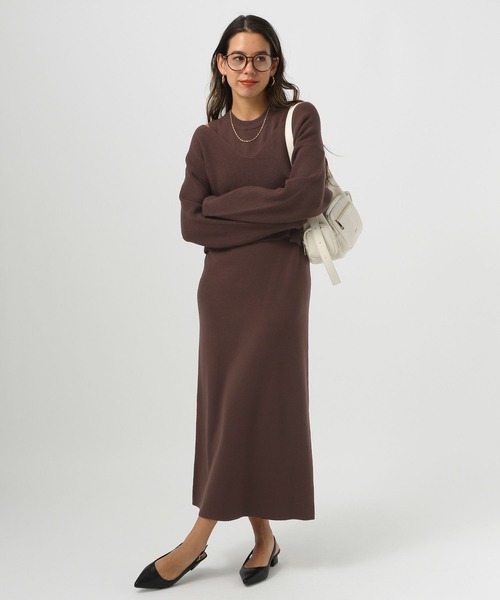 BAYFLOW（ベイフロー）の「２Pセットニットワンピース（ワンピース・レディース・エンジ/モカ/チャコールグレー・FREE）」の13枚目の写真