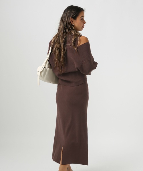 BAYFLOW（ベイフロー）の「２Pセットニットワンピース（ワンピース・レディース・エンジ/モカ/チャコールグレー・FREE）」の16枚目の写真