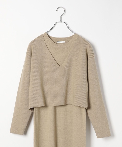 BAYFLOW（ベイフロー）の「２Pセットニットワンピース（ワンピース・レディース・エンジ/モカ/チャコールグレー・FREE）」の22枚目の写真