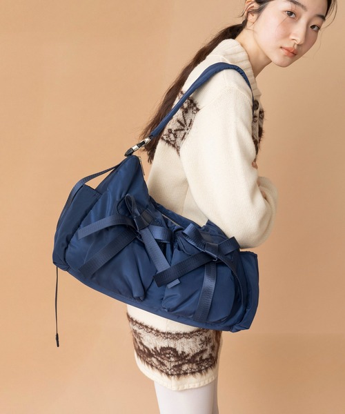 Casselini（キャセリーニ）の「Casselini(キャセリーニ)リボンボリュームショルダー（ショルダーバッグ・レディース・ベージュ/ネイビー/カーキ/ブラック・FREE）」の17枚目の写真