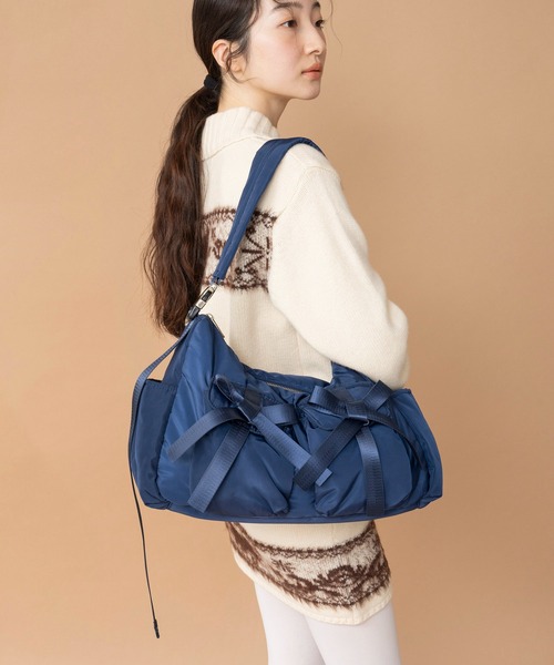 Casselini（キャセリーニ）の「Casselini(キャセリーニ)リボンボリュームショルダー（ショルダーバッグ・レディース・ベージュ/ネイビー/カーキ/ブラック・FREE）」の18枚目の写真