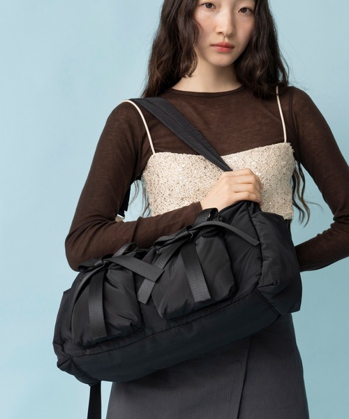 Casselini（キャセリーニ）の「Casselini(キャセリーニ)リボンボリュームショルダー（ショルダーバッグ・レディース・ベージュ/ネイビー/カーキ/ブラック・FREE）」の19枚目の写真