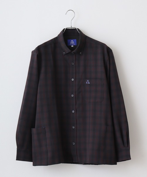 GERRY（ジェリー）の「GERRY ストレッチ ツイル キャンプ オーバー シャツ（シャツ/ブラウス・メンズ・ブルー系1/ブルー系2/パープル系/ブラウン系・L/LL/M）」の2枚目の写真