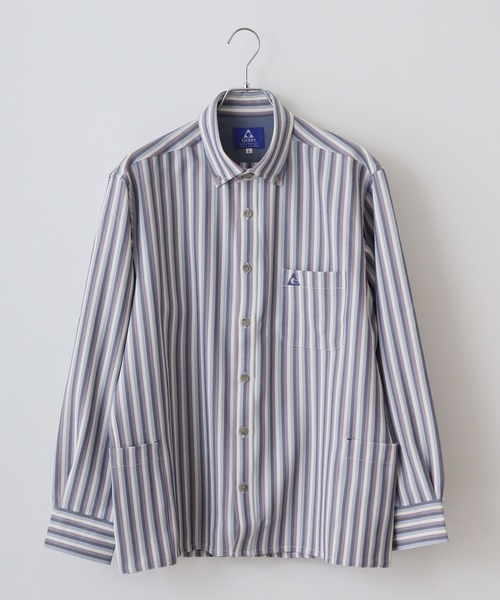 GERRY（ジェリー）の「GERRY ストレッチ ツイル キャンプ オーバー シャツ（シャツ/ブラウス・メンズ・ブルー系1/ブルー系2/パープル系/ブラウン系・L/LL/M）」の12枚目の写真