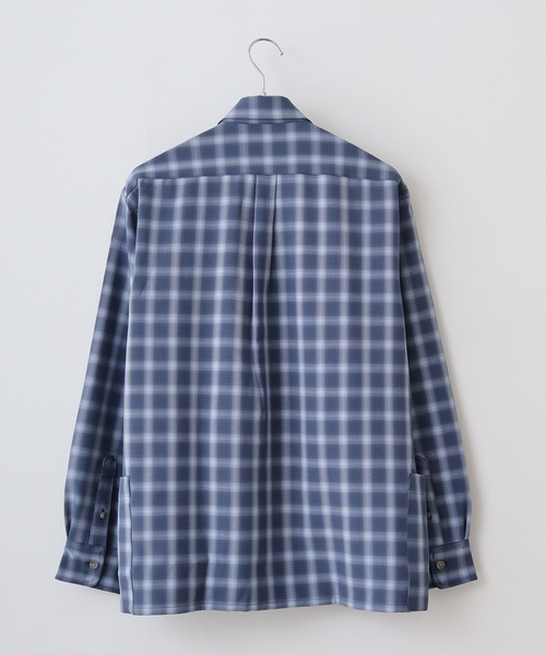 GERRY（ジェリー）の「GERRY ストレッチ ツイル キャンプ オーバー シャツ（シャツ/ブラウス・メンズ・ブルー系1/ブルー系2/パープル系/ブラウン系・L/LL/M）」の19枚目の写真
