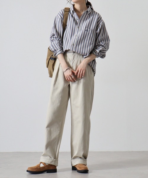 GERRY（ジェリー）の「GERRY ストレッチ ツイル キャンプ オーバー シャツ（シャツ/ブラウス・メンズ・ブルー系1/ブルー系2/パープル系/ブラウン系・L/LL/M）」の9枚目の写真