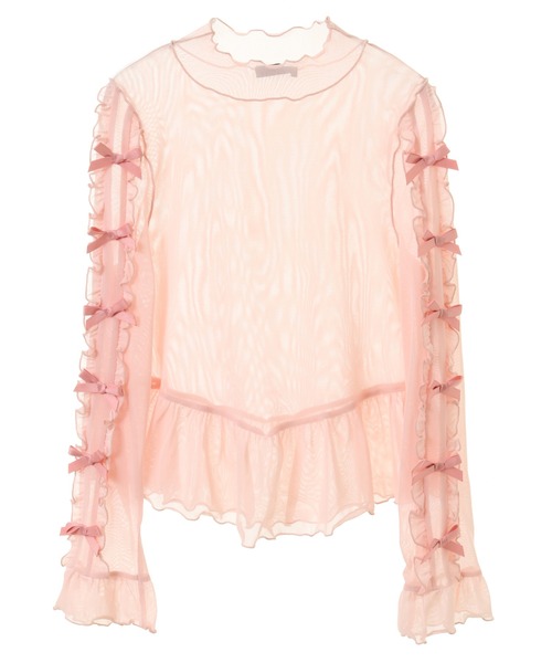 Candy Stripper（キャンディストリッパー）の「DOLLY RIBBON TULLE トップス（その他トップス・レディース・オフホワイト/ブラック/ライトブルー/ライトピンク・FREE）」の7枚目の写真