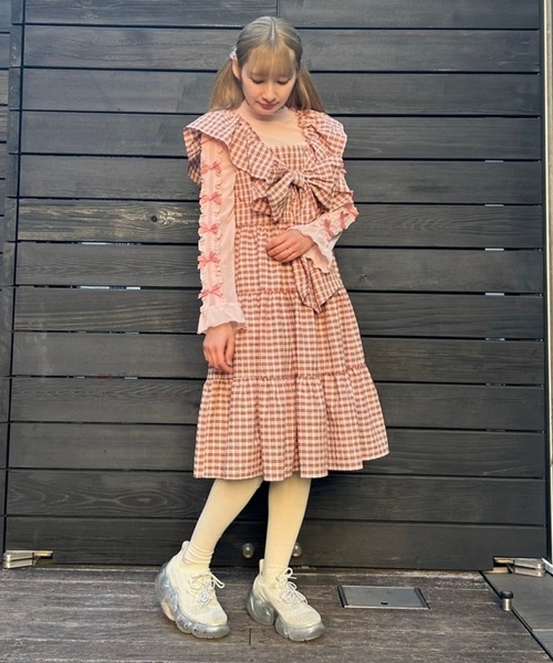 Candy Stripper（キャンディストリッパー）の「DOLLY RIBBON TULLE トップス（その他トップス・レディース・オフホワイト/ブラック/ライトブルー/ライトピンク・FREE）」の18枚目の写真