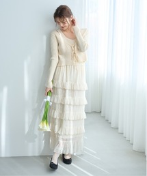 mysty woman | 【レースor箔】裾ティアードアソートスカート  315781(スカート)