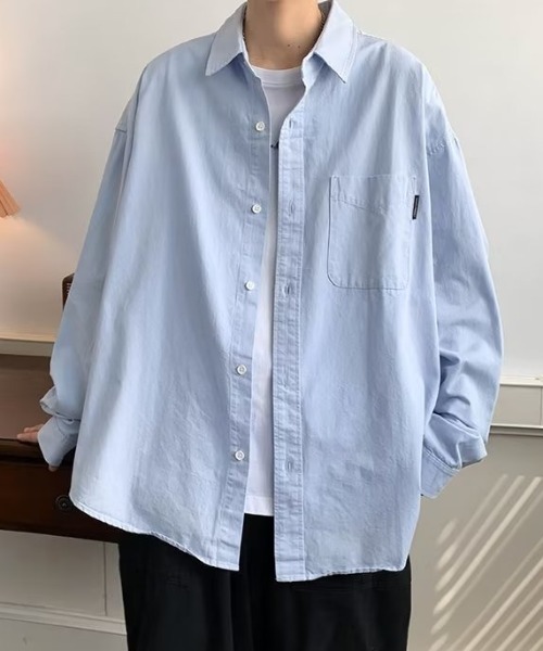 link lot(リンクロット)の「ワンポイントボタンダウンシャツ(シャツ/ブラウス・メンズ・ネイビー/サックスブルー・M/L)」の16枚目の写真