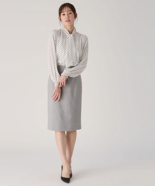 COUP DE CHANCE（クードシャンス）の「【洗える／日本製／スーツ可】タイトスカート（スカート・レディース・ネイビー系3/ライトグレー系3/ベージュ系その他7・42/40/38/36/34）」の6枚目の写真