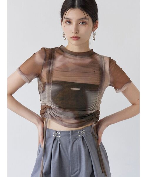 MURUA（ムルーア）の「カップ付きプレートブラトップ（チューブトップ・レディース・ホワイト/ブラック・FREE）」の8枚目の写真