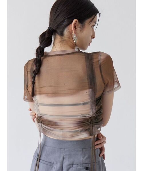 MURUA（ムルーア）の「カップ付きプレートブラトップ（チューブトップ・レディース・ホワイト/ブラック・FREE）」の10枚目の写真