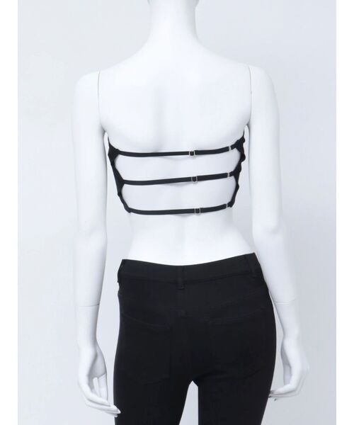 MURUA（ムルーア）の「カップ付きプレートブラトップ（チューブトップ・レディース・ホワイト/ブラック・FREE）」の22枚目の写真