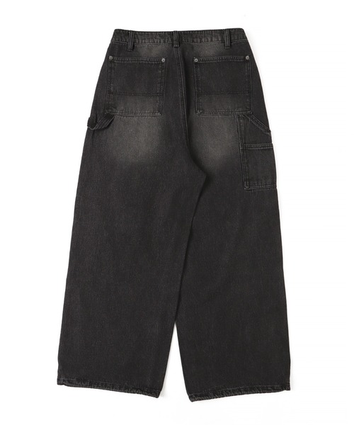 WEGO(ウィゴー)の「WEGO/ダブルニーダメージデニムパンツ(デニムパンツ・メンズ・スカイブルー/ブラック系3/ベージュ・MEDIUM/LARGE)」の12枚目の写真