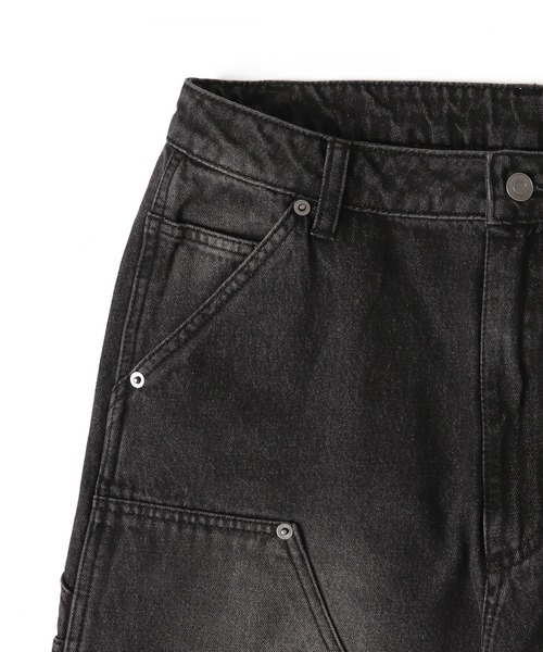 WEGO(ウィゴー)の「WEGO/ダブルニーダメージデニムパンツ(デニムパンツ・メンズ・スカイブルー/ブラック系3/ベージュ・MEDIUM/LARGE)」の17枚目の写真