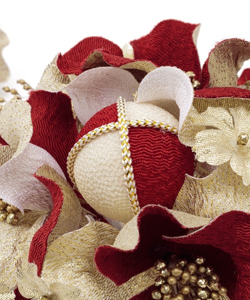 SOUBIEN（ソウビエン）の「flower髪飾り2点セット（和装小物・レディース・レッド系/ゴールド系・FREE）」の6枚目の写真