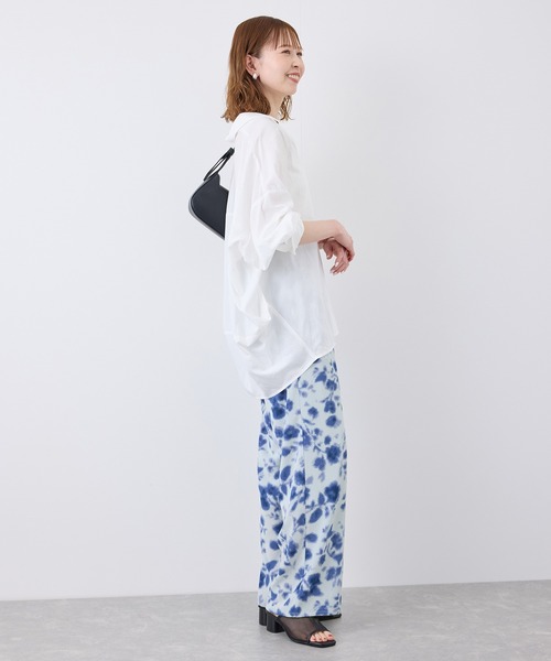 ROPE' PICNIC（ロペピクニック）の「フローラルプリントイージーパンツ（その他パンツ・レディース・ベージュ系その他/サックスブルー・36/38）」の22枚目の写真