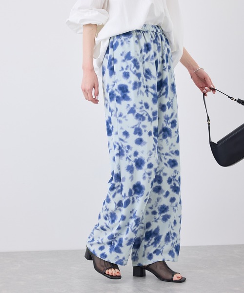 ROPE' PICNIC（ロペピクニック）の「フローラルプリントイージーパンツ（その他パンツ・レディース・ベージュ系その他/サックスブルー・36/38）」の15枚目の写真