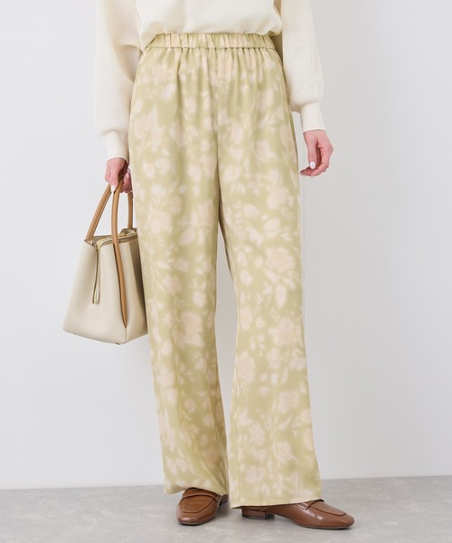 ROPE' PICNIC（ロペピクニック）の「フローラルプリントイージーパンツ（その他パンツ・レディース・ベージュ系その他/サックスブルー・36/38）」の19枚目の写真