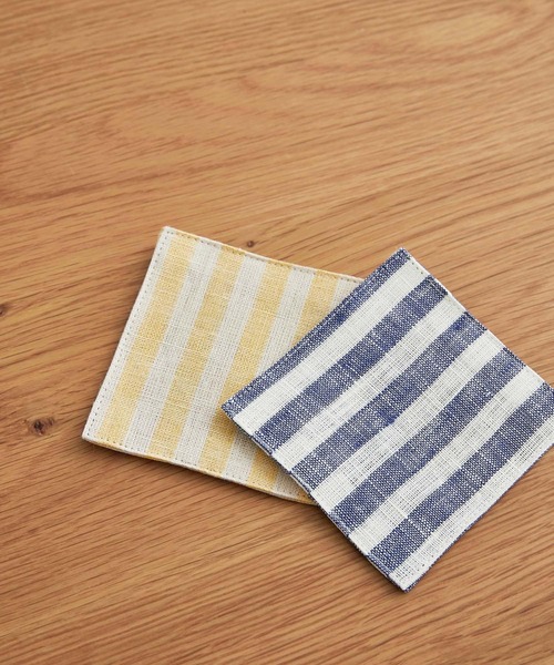 fog linen work（フォグリネンワーク）の「fog linen work　リネンコースター（キッチンツール・レディース・ストライプ・-）」の3枚目の写真