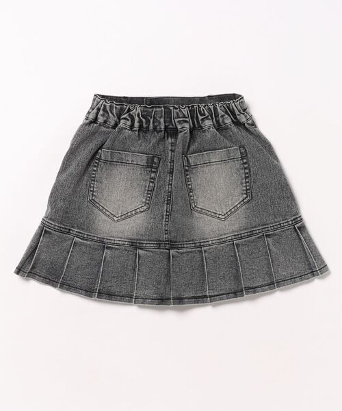 セール】ヴィンテージ加工 ストレッチ デニム ハーフ プリーツ