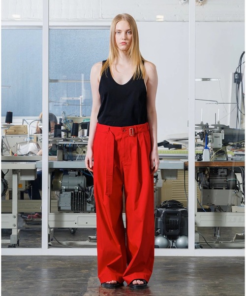VOAAOV(ヴォアーブ)の「【VOAAOV】BIO TWILL Wide Pants(その他パンツ・メンズ・ライトブラウン/レッド/ブラック・1/2/0)」の3枚目の写真