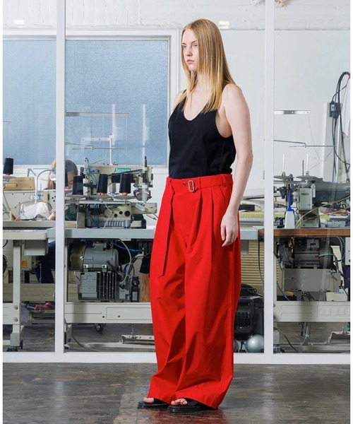 VOAAOV(ヴォアーブ)の「【VOAAOV】BIO TWILL Wide Pants(その他パンツ・メンズ・ライトブラウン/レッド/ブラック・1/2/0)」の5枚目の写真