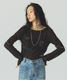 SHEER VELOUR L/S TEE