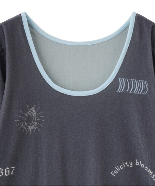 カットソー SHEER VELOUR L/S TEE SHEER VELOUR L/S TEE（Tシャツ/カットソー）｜ROSE BUD（ローズ