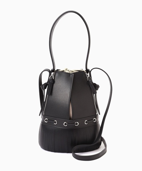 大人気，100%新品 ROSE BUD購入 ローズバッドオリジナル レザーバッグ 黒☆