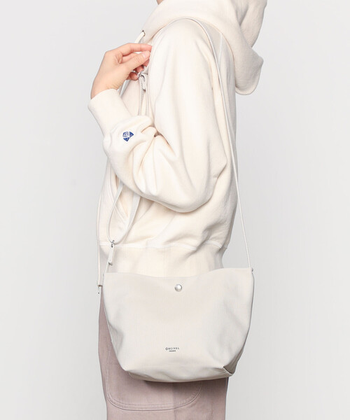 ORCIVAL（オーシバル）の「ORCIVAL | ライトキャンバス ショルダーポーチ 中（ショルダーバッグ・レディース・オフホワイト/チャコール・-）」の10枚目の写真